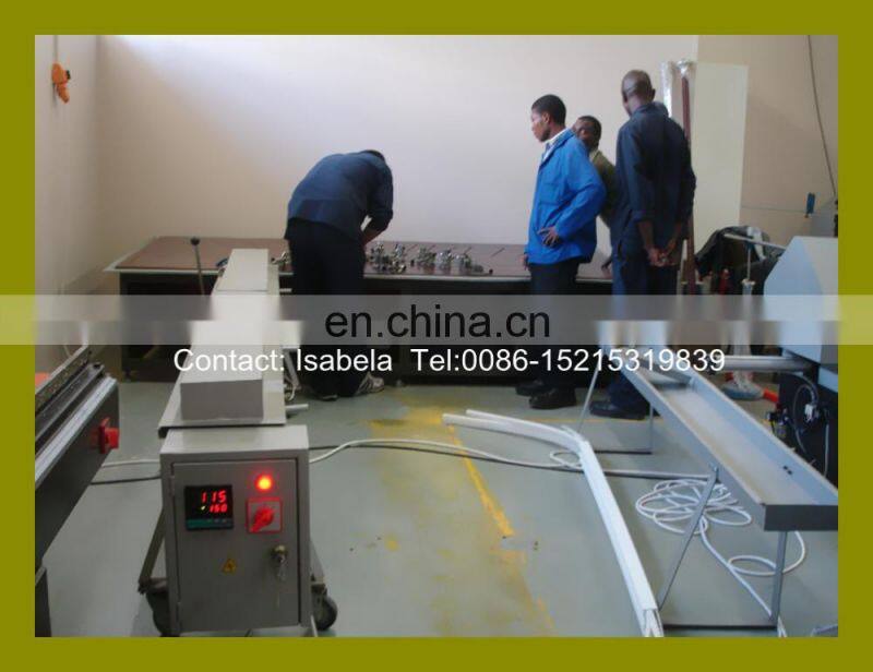Oil heating bending PVC window processing machine for bending arc window-door