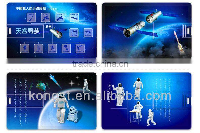 Clear Custom LOGO Printing Businss Gift Card USB Flash Memory Stick