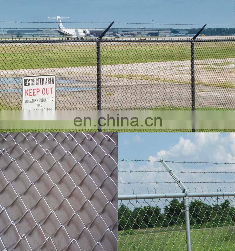 Trade assurance high security airport fencing with razor wire