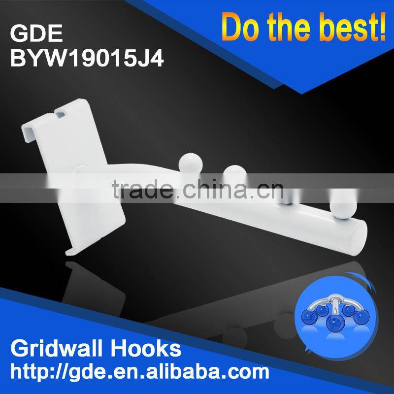 Metal white supermarket net hook