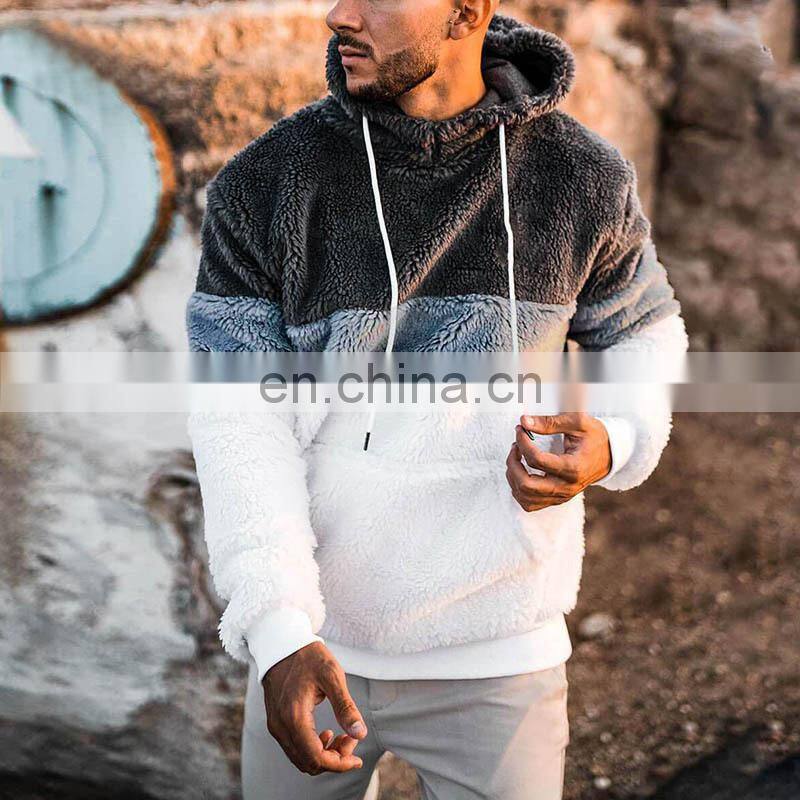 2021 Christmas Spring Amazon Men's European and American Three-color Print Hooded Custom Fashion Casual Sweater Men