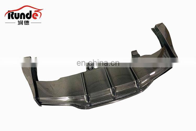 Runde PSM Style Body Parts Carbon Fiber Material Rear Lip Diffuser For Mercedes-Benz W205 C63S coupe rear lip diffuser