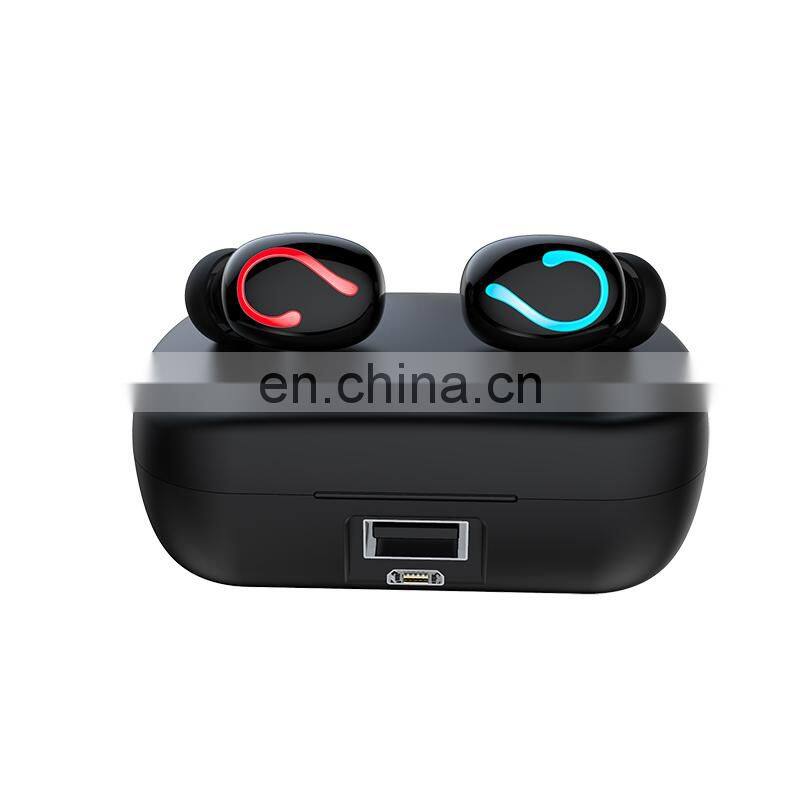 Q65 TWS true Stereo 5D headset LED Indicator waterproof earbuds Wireless tws Earphone power bank Charging Box 2600mAh