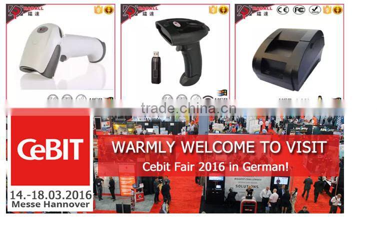 RD-6860W High Speed 32 Bite Water Proof Wireless Barcode Scanner With Chargeable Base