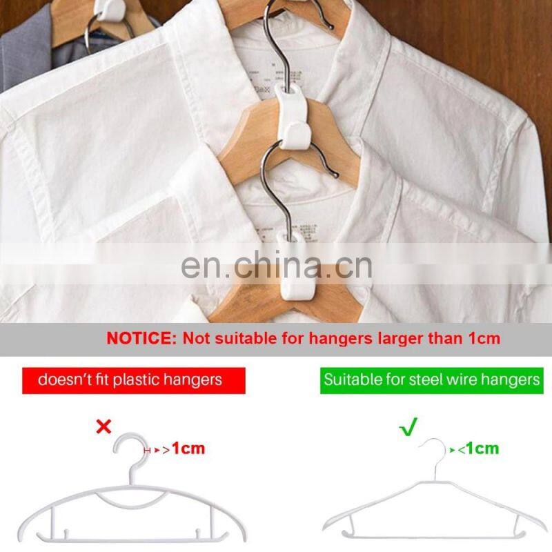 Mini Clothes Hanger Connector Hooks Cascading Plastic Wardrobe Coat Organizer Rack Holder Space Saving for Closet