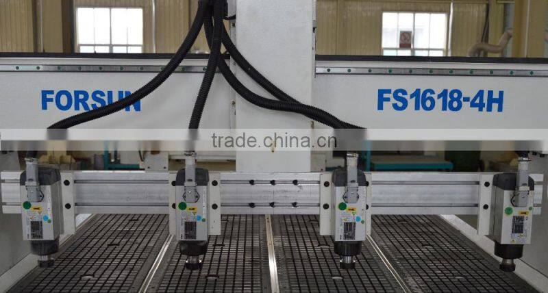 China suppliers 4 head woodworking cnc router for wood door, guitar, furniture/ wood cutting cnc machine for sale