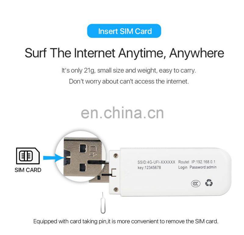 ALLINGE XYY332 4G Usb LDW931 4G Mobile Router 150Mbps Router Wifi 4G With Sim Card