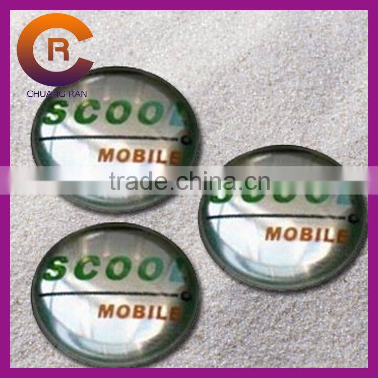 2015 brand name gel Self-Adhesive 3-D clear make custom puffy stickers