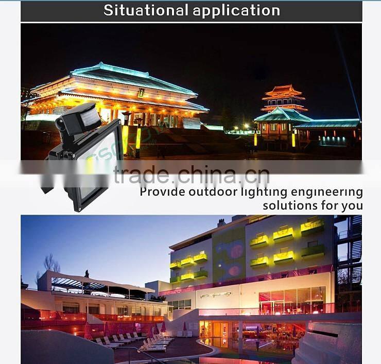 Underwater floodlight Outdoor 10w Motions sensor led flood lighting