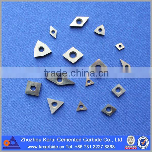 Polycrystalline diamond PCD inserts of carbide base