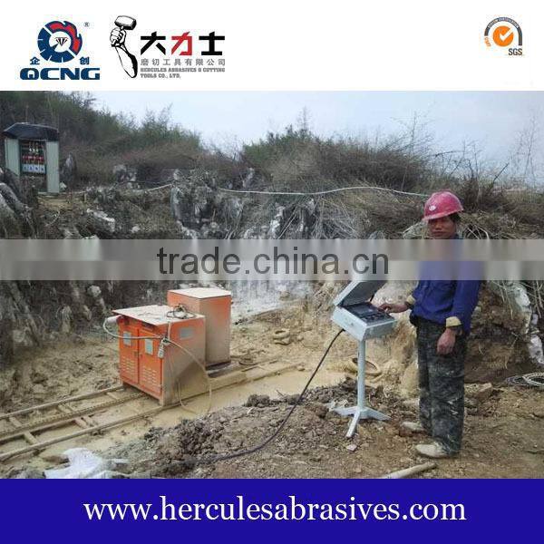 75HP quarry diamond wire cutter for granite, marble, sandstone, limestone