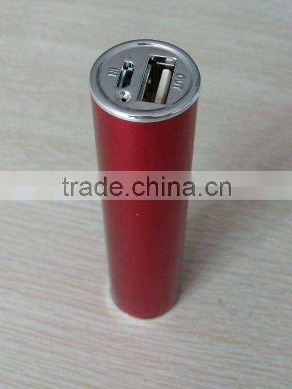 Cylindrical OEM power bank 3000mAh for all mobilephone PB001