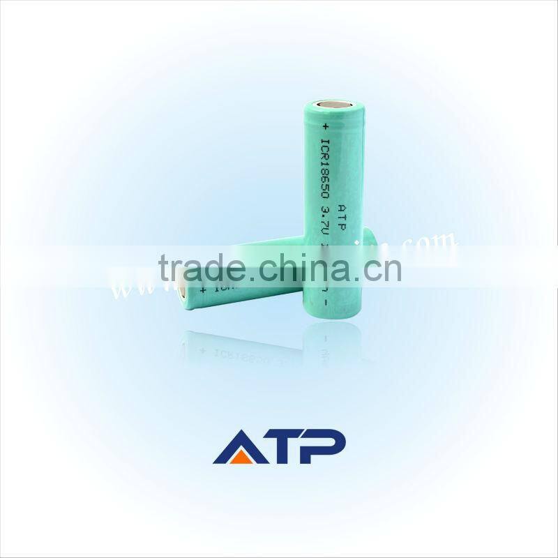 ICR18650 rechargeable li-ion battery 10A discharging current 1500mah