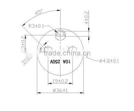 Denmark 3 pins ac adapter multi plug