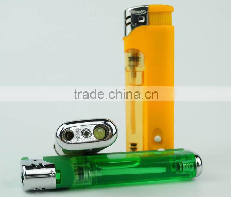 child safety frosted electronic gas refillable led torch lighter with ISO9994