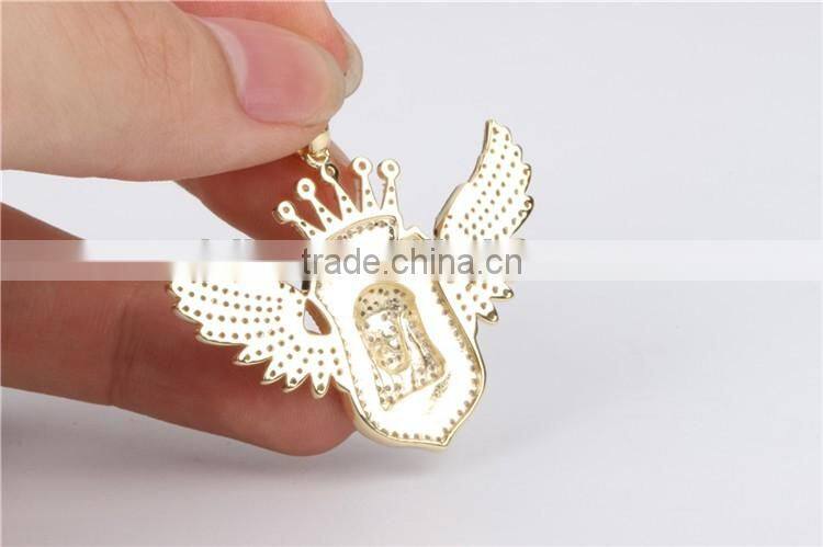 2016 Hot Selling Bling Big and Heavy Gold Plated Men Jesus Necklace Hip hop Jesus Face/Head Pendant