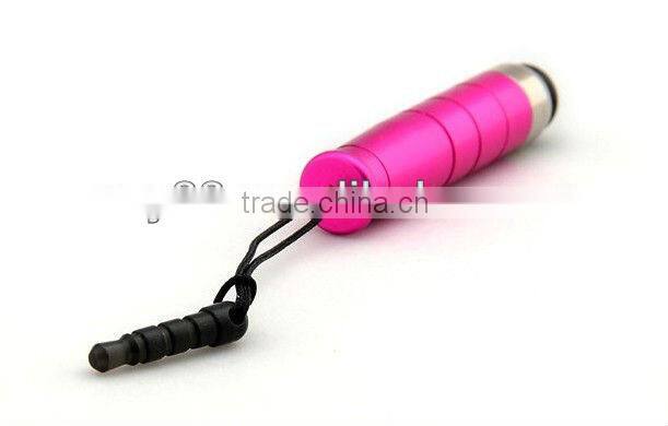 Mini high sensitive stylus touch screen pen with 3.5mm dust plug