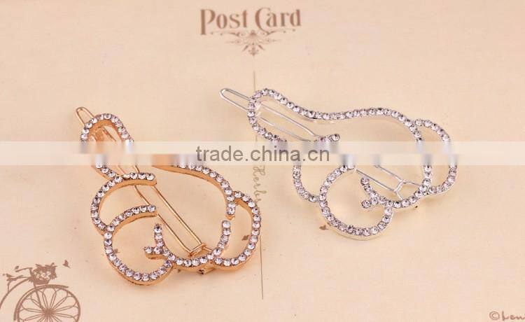 Rhinestone side clamp clip, Thumb finger clip ,hair clips