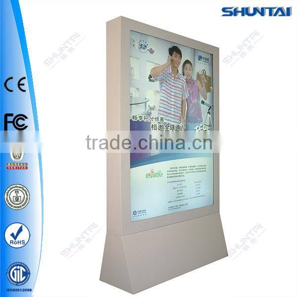 Supermarket aluminum outdoor advertising scrolling stand sign