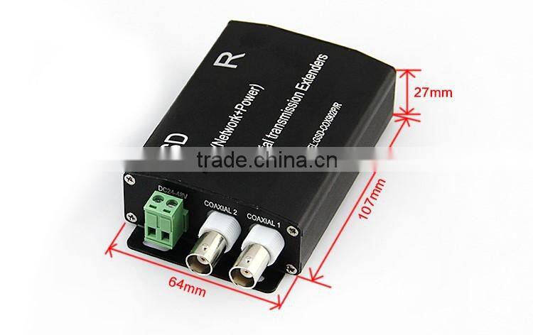 10/100M Ethernet over Coaxial Extender, 2 BNC+1 LAN (Slave) IP over Coaxial Extender Provider