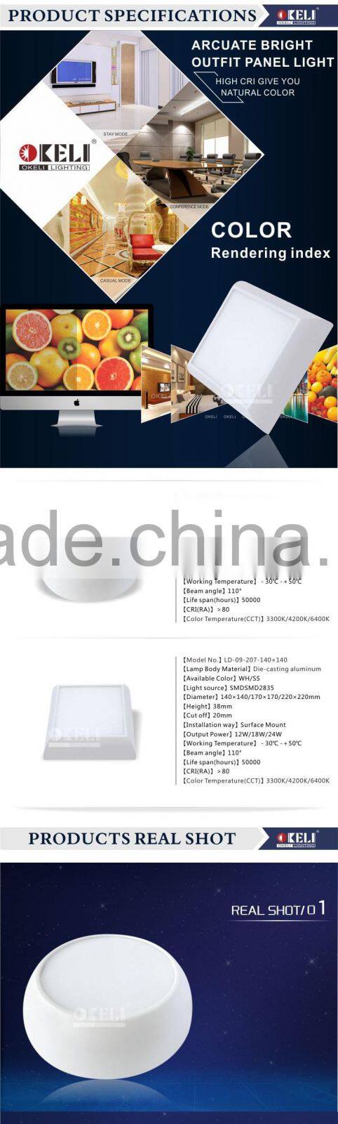 Europe hot sale LED surface panel light,light fixture of ceiling