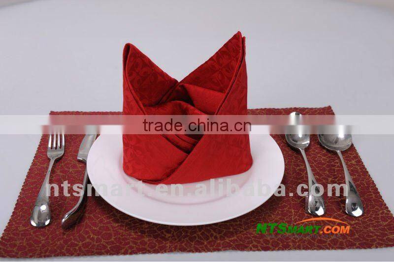 polyester jacquard hotel table napkin
