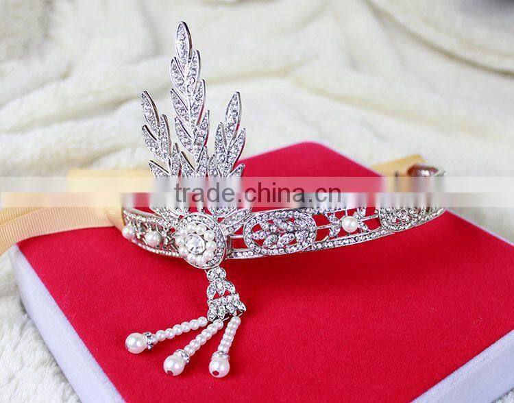 Gatsby Hot Sale Top Quality Bridal Tiara Rhinestone Hair Accessories