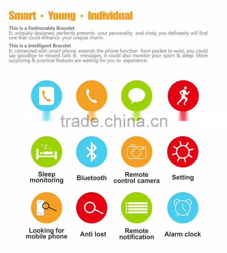 New Hot bluetooth bracelet 2015 smart watch Y02 With Factory Price