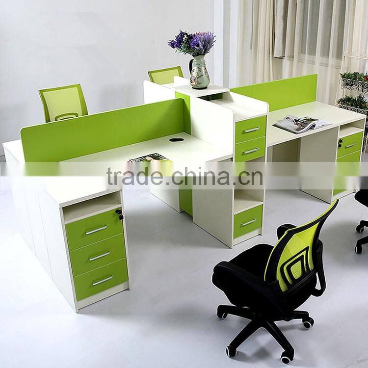 Modern wood office partition workstation design furniture (SZ-WSB381)