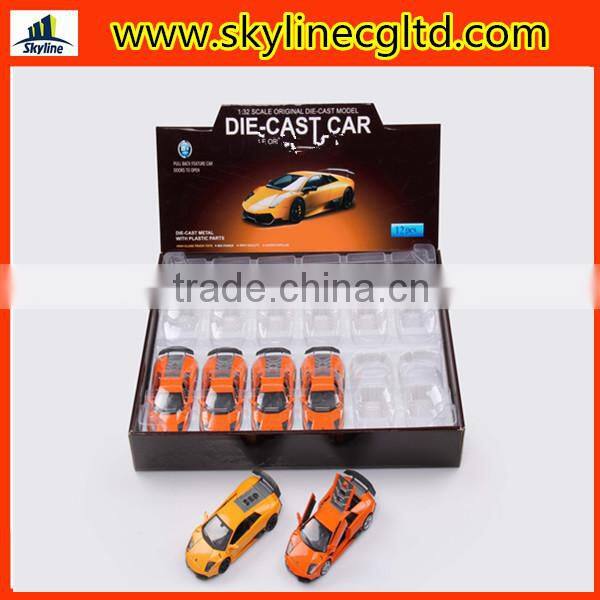 branded 1:32 die cast model car pull back car static alloy mini car toy 2015