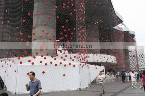 2mmx60mm X-tend flexible stainless steel wire mesh webnet railing stays with perimeter rope