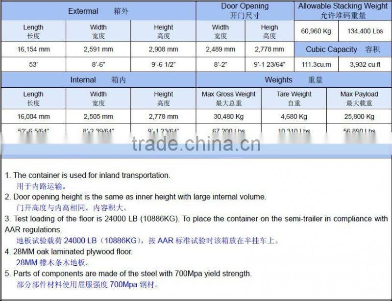 53ft Shipping Container Refrigerated For Sale