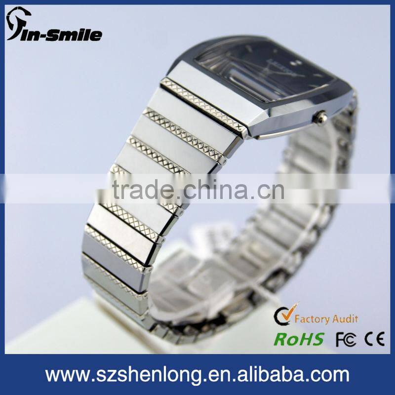 tungsten steel watch with tungsten watch bands,tungsten watch bands