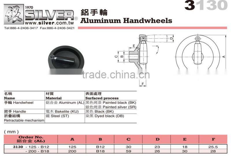 For Metal Lathes and Center Lathes Professional Aluminum Disc Handwheels