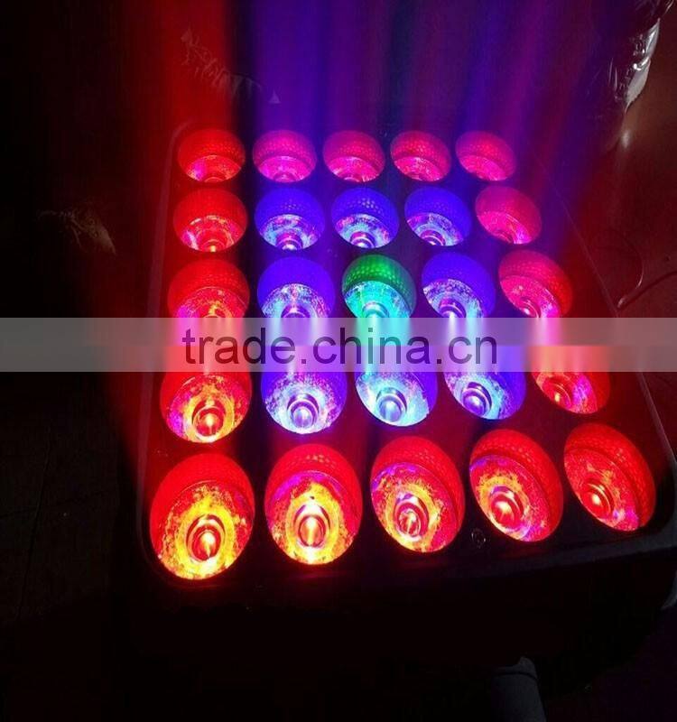 25pcs Led Moving Head Light RGBW Matrix Beam Stage Wash Light Display Shapes Automatic Professional 16/37/112 Channel Party DJ
