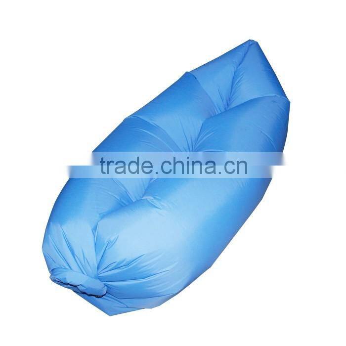 210T Polyester plaid Sleeping Bag Lazy Outdoor Camping inflatable air sleeping bags