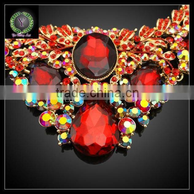 2016 New Arrival African Gold Plated Jewelry set which for Wedding jewelry set Match Clothes KHK884