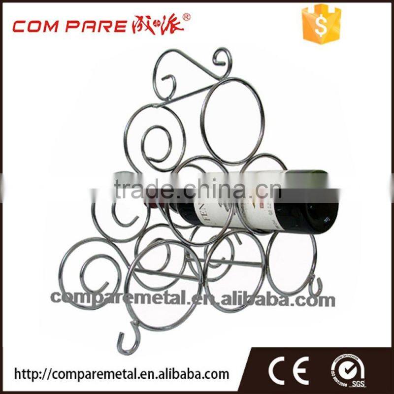 6 bottles wine display rack