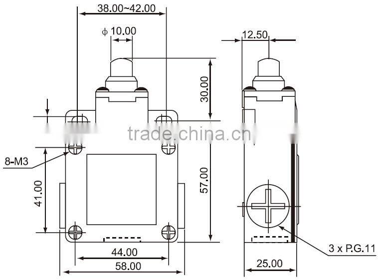 CNTD Import China Products Strong Mental Outer Shell High Temperature Water Resistance Limit Switches