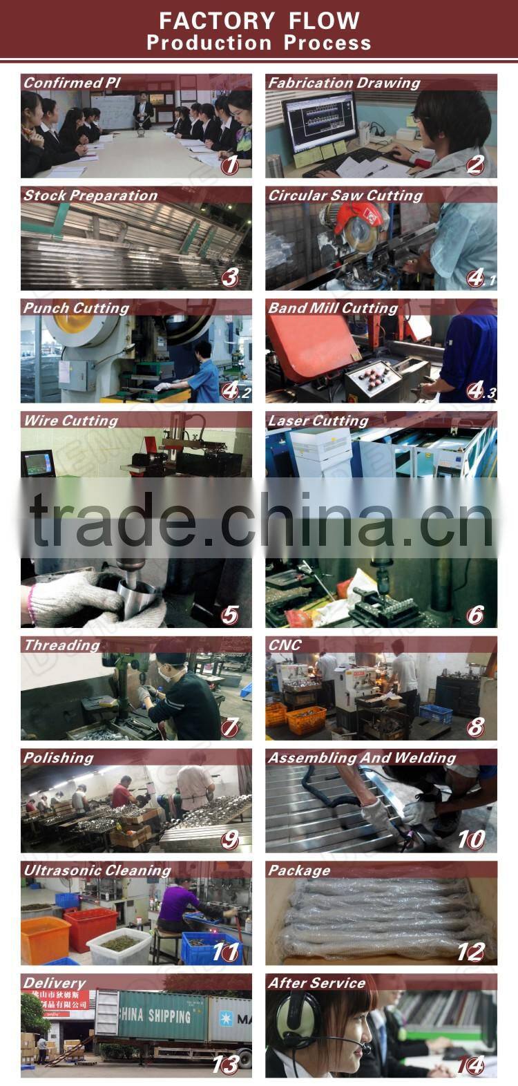 Straight baluster handrail balustrade/glass railing/handrail/stair