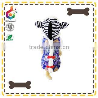 The warm zebra pattern dog hat