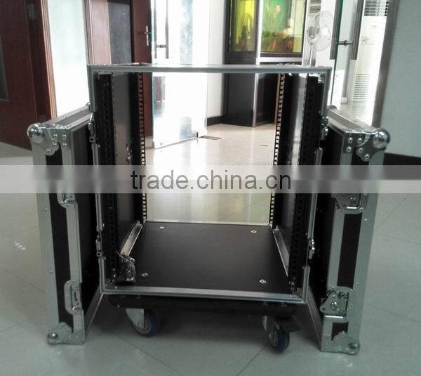2014 pro 19" rack case, flight case with wheels