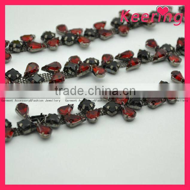 New design rhinestone chain trimming for clothes accessories WRC-092