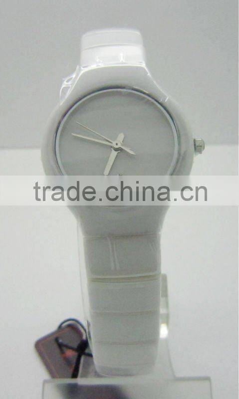 Fashion Watches 2012 New Arrivals Pure Ceramic Watch With Sapphire glass