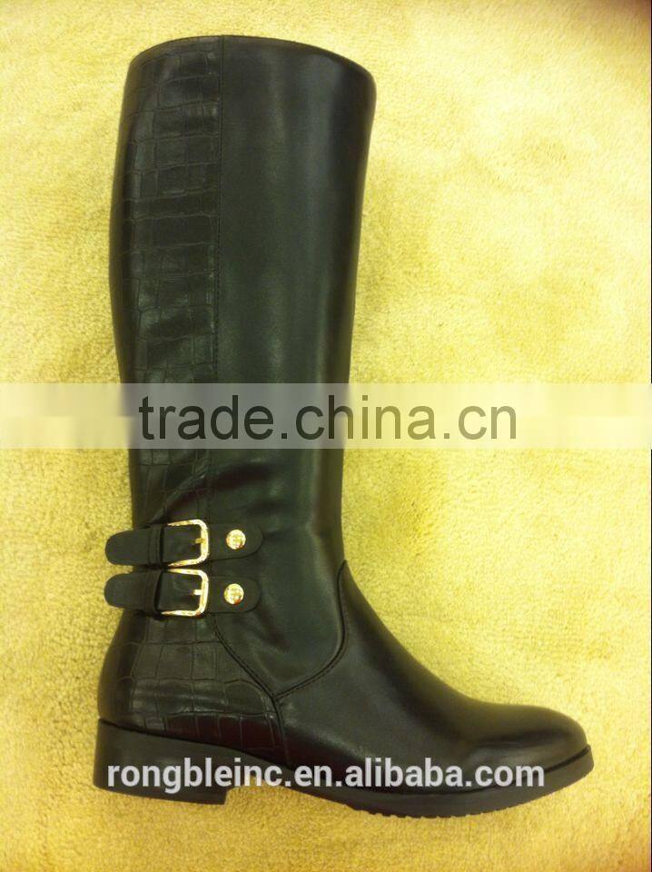 2014 fashion ladies ankle boots ladies low heel dress boots pu leather boots