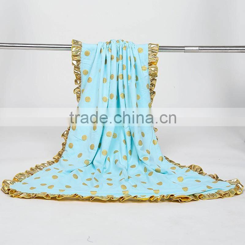 2016 Wholesales Polk A Dot blankets New Style Breathable Blankets Baby Blankets