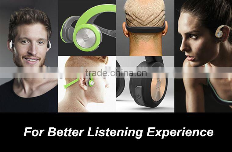 bone conduction sport wireless waterproof bluetooth microphone headphone