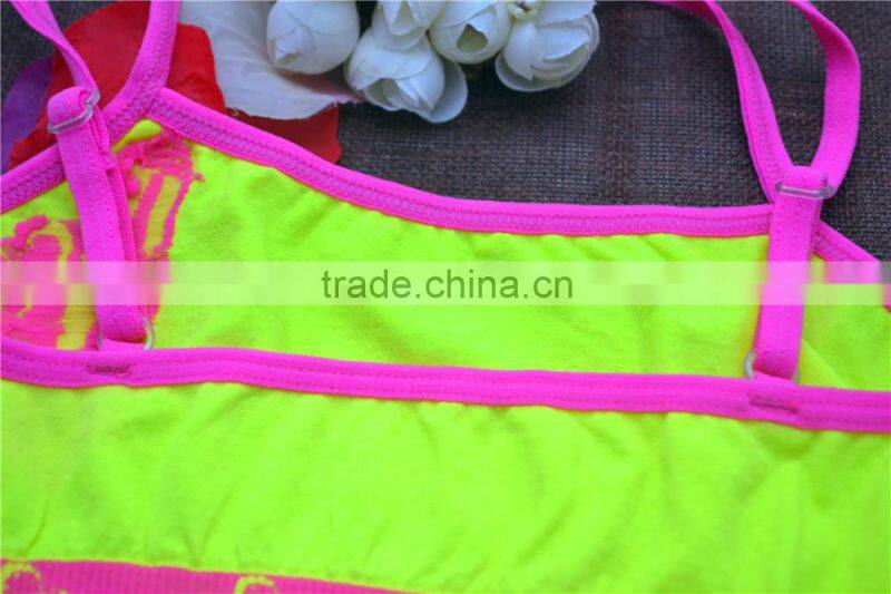 Hot seamless girls tank top bra crop top young girl underwear