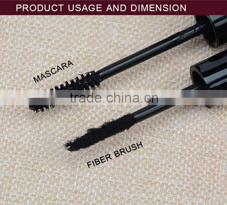 Private label fiber lash liquid best tube eyelash growth mini mascara black