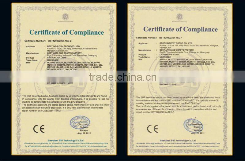 European style champagne crystal pendant lamp MD040